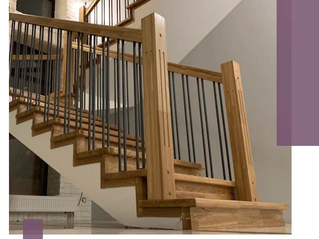 Реставрация деревянных и металлических лестниц в Шумерле
