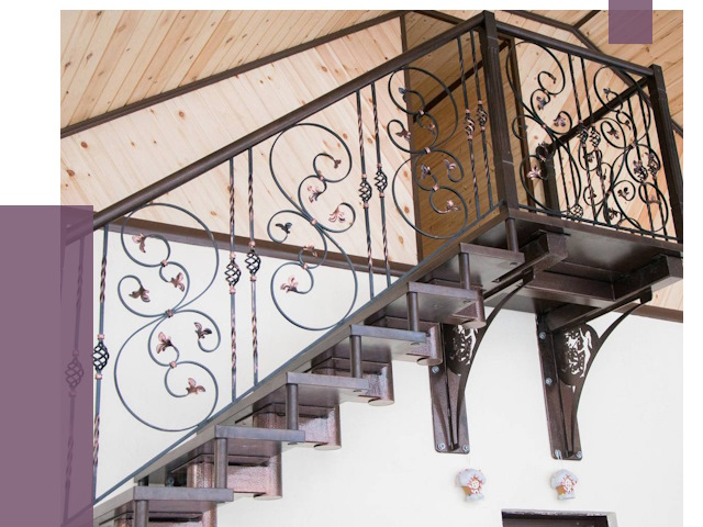 Кованые лестницы в Шумерле от 84731 руб. под ключ