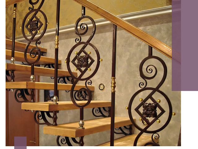 Изготовление кованых лестниц под ключ в Шумерле