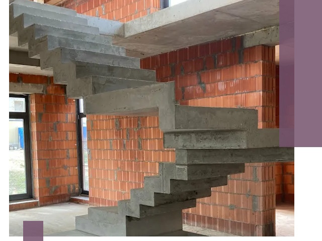 Изготовление бетонных лестниц под ключ в Шумерле