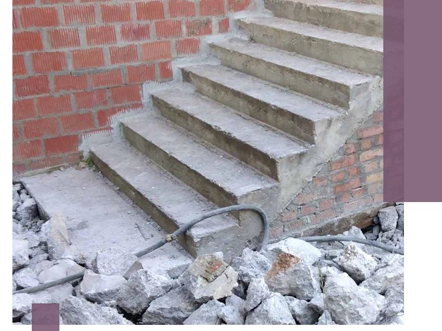 Демонтаж бетонных лестниц в Шумерле: быстро и безопасно