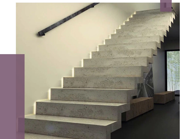 Облицовка бетонных лестниц в Шумерле от 4888 руб/м2