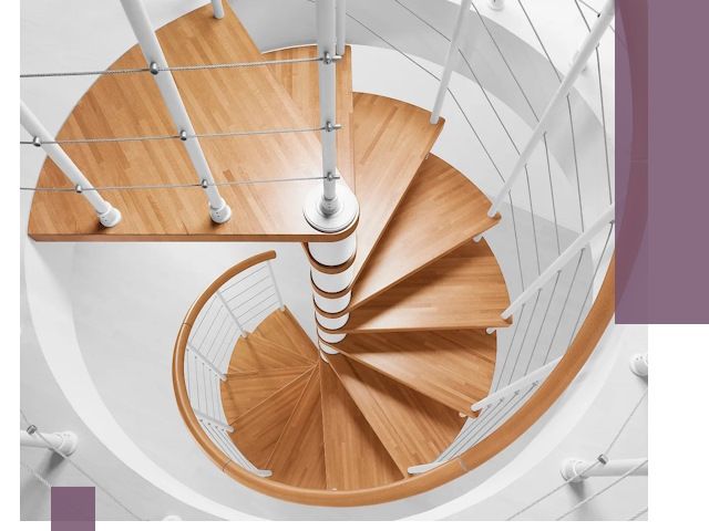 Изготовление винтовых лестниц под ключ в Шумерле