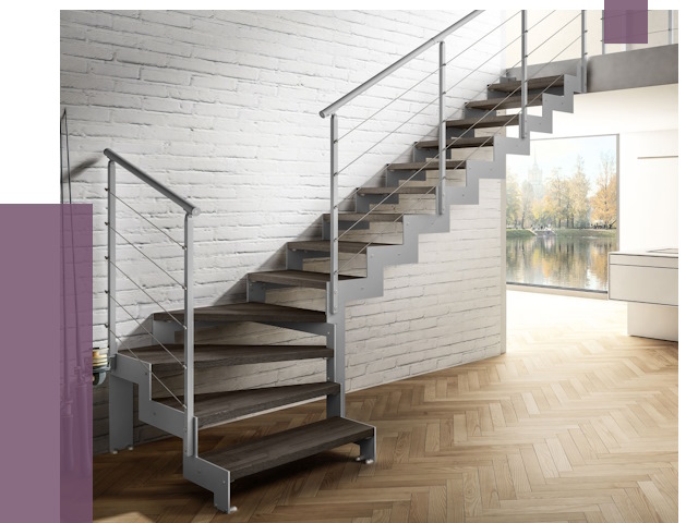 Г-образные лестницы под ключ в Шумерле от 39378 руб. | ПРОЛЁТ-Шмр