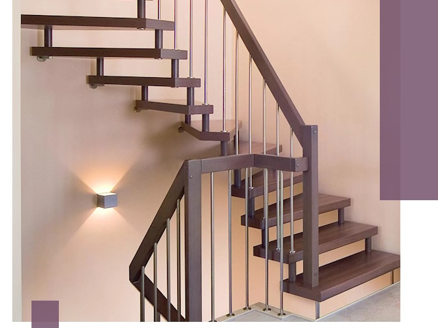 Изготовление лестниц на больцах в Шумерле под ключ