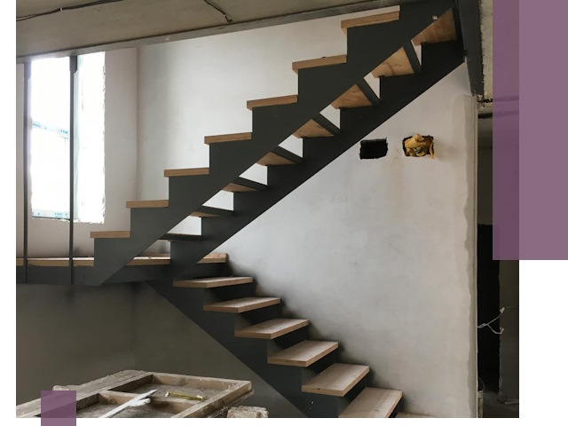 Изготовление лестниц на металлокаркасе в Шумерле от производителя