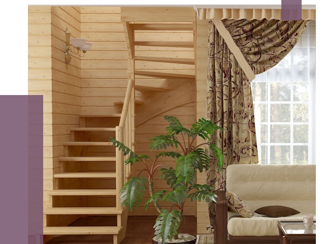 Лестницы для дачи в Шумерле от 80658 руб.  | ПРОЛЁТ-Шмр