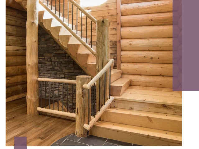 Лестницы в баню под заказ и профессиональный монтаж в Шумерле