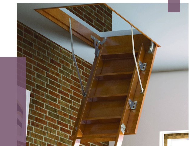 Установка чердачной лестницы в Шумерле от 8310 руб. | ПРОЛЁТ-Шмр