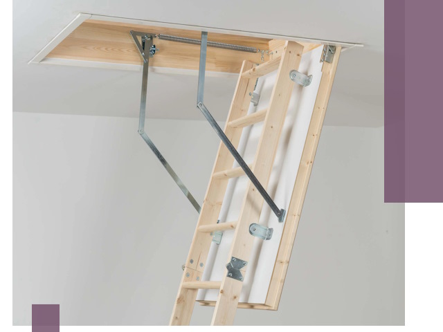 Установка чердачной лестницы под ключ в Шумерле