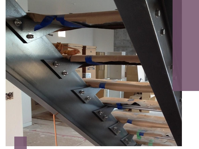 Усиление лестничных конструкций и усиление опор в Шумерле