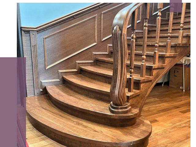 Дубовые лестницы под ключ в Шумерле от 187387 руб. — ПРОЛЁТ-Шмр