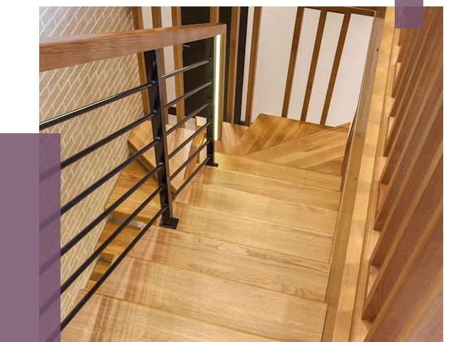 Лестницы из ясеня в Шумерле под ключ от 10646 руб. 