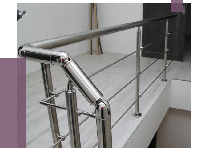 Перила из нержавеющей стали в Шумерле от 9559 руб. под ключ | ПРОЛЁТ-Шмр