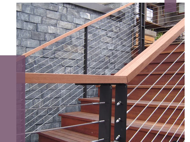 Тросовые перила под ключ в Шумерле от 8256 руб.