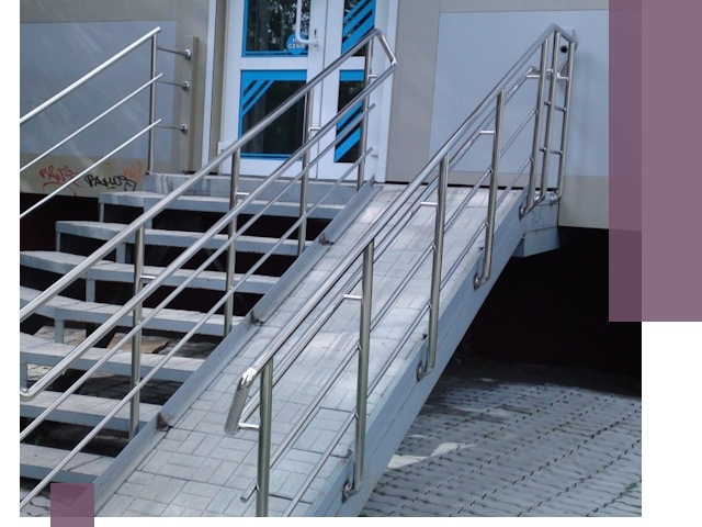 Пандус на крыльцо под ключ в Шумерле: монтаж и изготовление