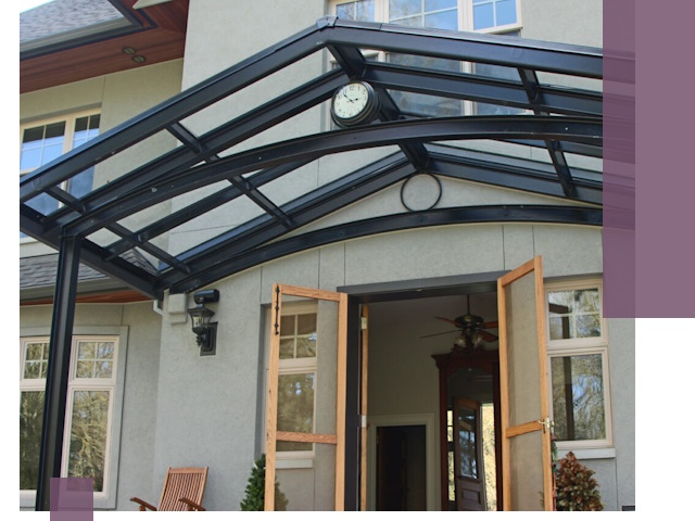 Изготовление и монтаж навесов и козырьков в Шумерле