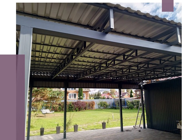 Монтаж навесов в Шумерле от 7821 руб. — установка навеса | ПРОЛЁТ-Шмр