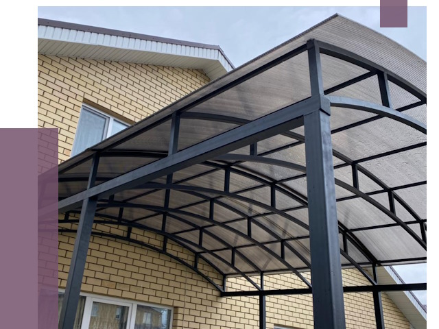 Монтаж козырьков в Шумерле от 12221 руб. | ПРОЛЁТ-Шмр