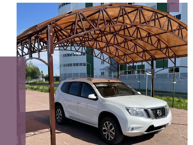 Недорогие навесы в Шумерле от 45625 руб.  | ПРОЛЁТ-Шмр