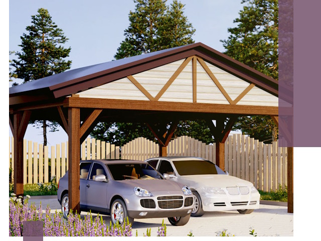 Навесы для автомобиля в Шумерле — изготовление и монтаж