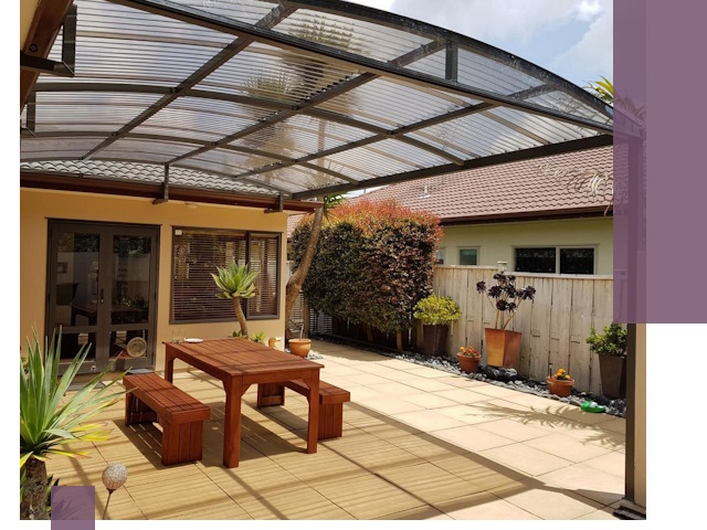 Навесы во двор под ключ в Шумерле — изготовление и монтаж