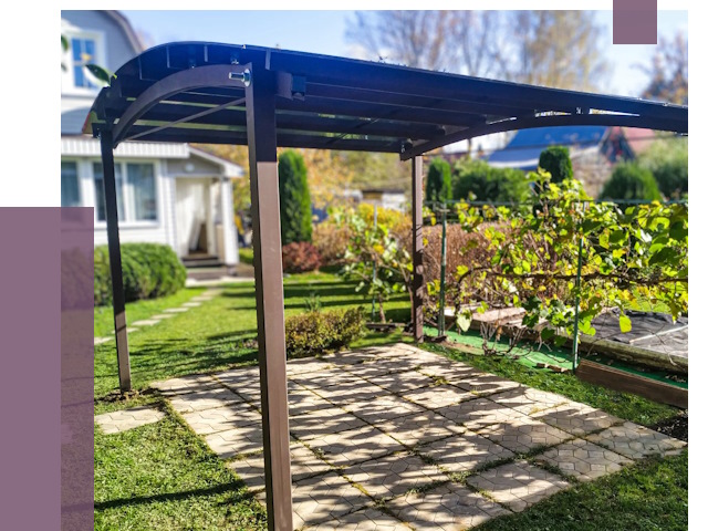 Навесы для дачи в Шумерле от 13524 руб. под ключ — ПРОЛЁТ-Шмр