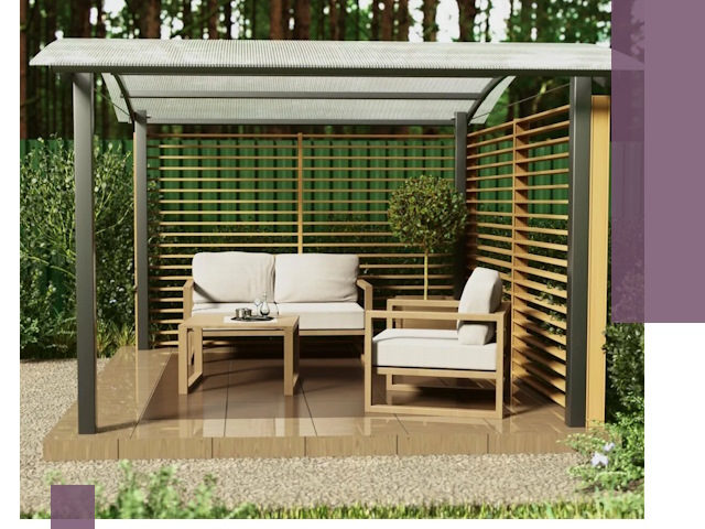 Навесы для дачи в Шумерле: изготовление, монтаж и демонтаж