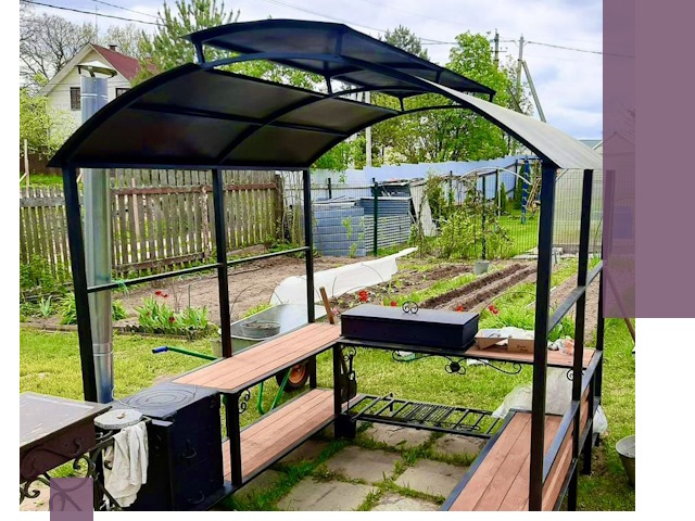 Навесы для барбекю в Шумерле: изготовление, монтаж и демонтаж