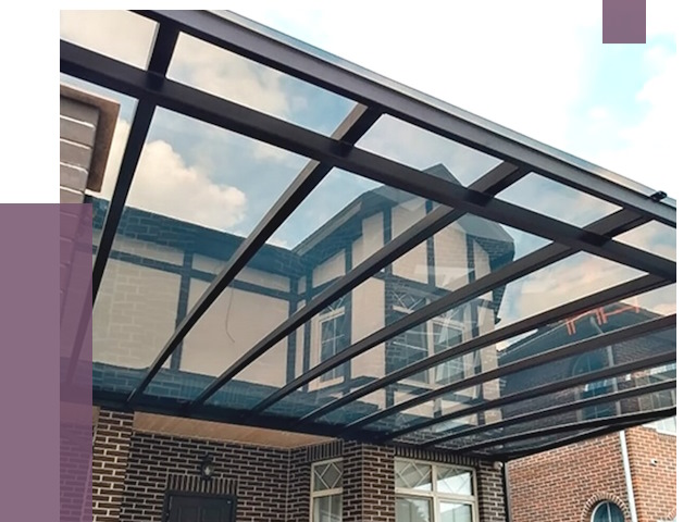 Навесы из поликарбоната в Шумерле от 9147 руб. под ключ — ПРОЛЁТ-Шмр