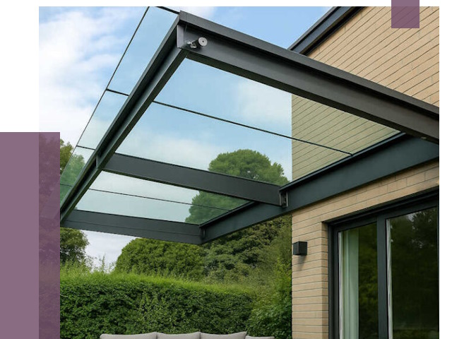 Стеклянные навесы и козырьки в Шумерле от 13036 руб.