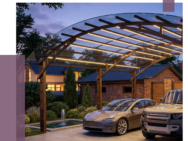 Металлические навесы в Шумерле от 13470 руб. под ключ — ПРОЛЁТ-Шмр