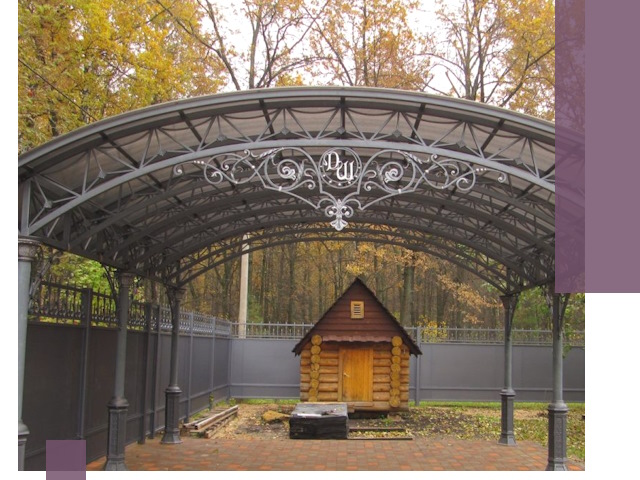 Кованые навесы премиум-класса под заказ в Шумерле