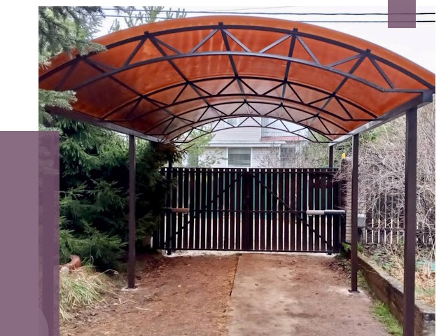 Арочные навесы в Шумерле от 13524 руб. — изготовление и монтаж | ПРОЛЁТ-Шмр