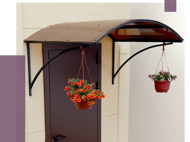 Козырьки над входом в Шумерле от 15751 руб.  | ПРОЛЁТ-Шмр