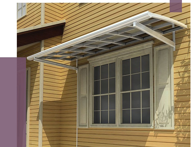 Козырьки над окнами в Шумерле от 8093 руб. — монтаж, покупки | ПРОЛЁТ-Шмр