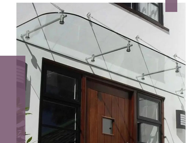 Стеклянные козырьки в Шумерле от 20097 руб. | ПРОЛЁТ-Шмр