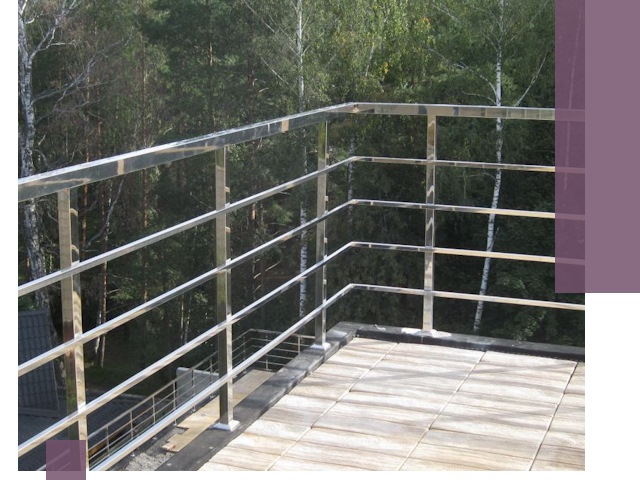 Парапеты из нержавеющей стали в Шумерле — изготовление и монтаж