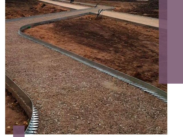 Металлические бордюры под ключ в Шумерле — изготовление и монтаж