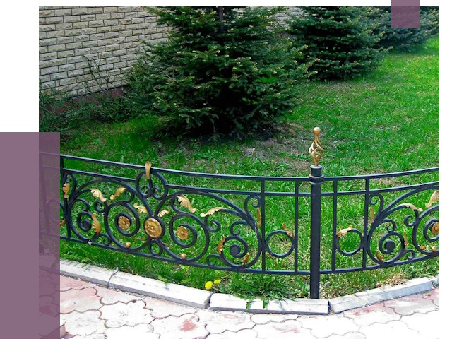 Кованые газонные ограждения в Шумерле от 8093 руб. — ПРОЛЁТ-Шмр